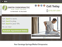 Tablet Screenshot of mattsmithchiropractic.com